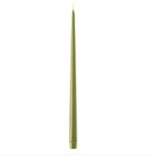 Vela led fina verde oliva 38cm