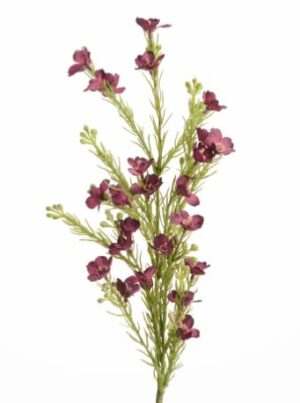 Flor de cera rosa