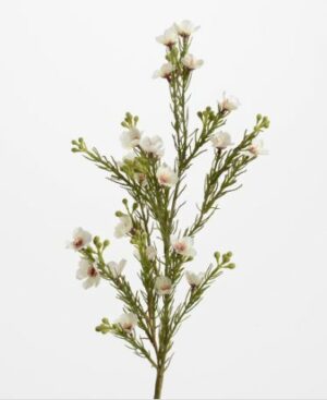 Flor de cera branco