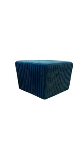 Puff Triangular Azul 60x35x33cm