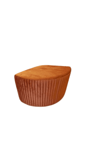 Puff Triangular Laranja 60x35x33cm