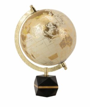 Globo mundo com base preta