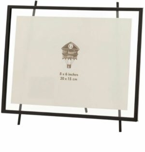 Moldura em metal preto
