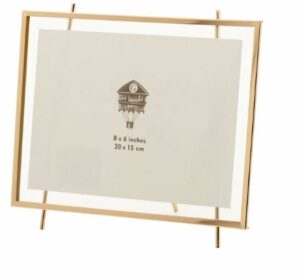 Moldura em metal Dourada