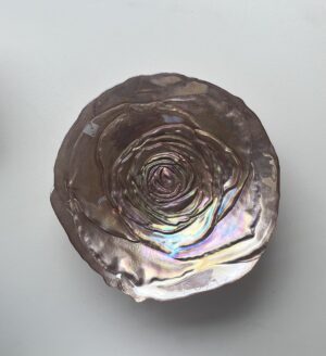 Taça vidro rosa maior
